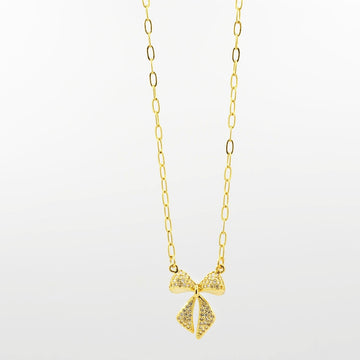 Twinkle Bow Necklace