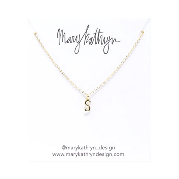 Gold Initial Necklace