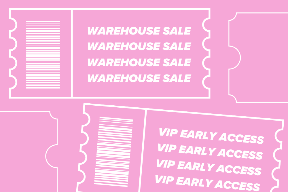 DALLAS VIP Warehouse Sale Ticket