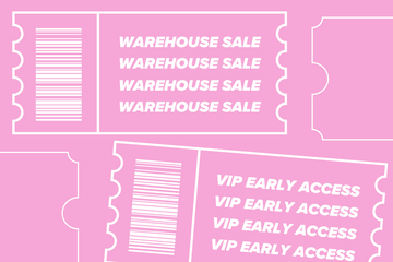 DALLAS VIP Warehouse Sale Ticket