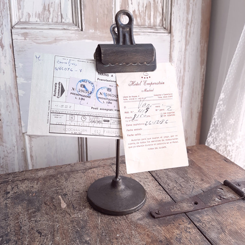 Vintage Style Bookkeepers Clip on Stand