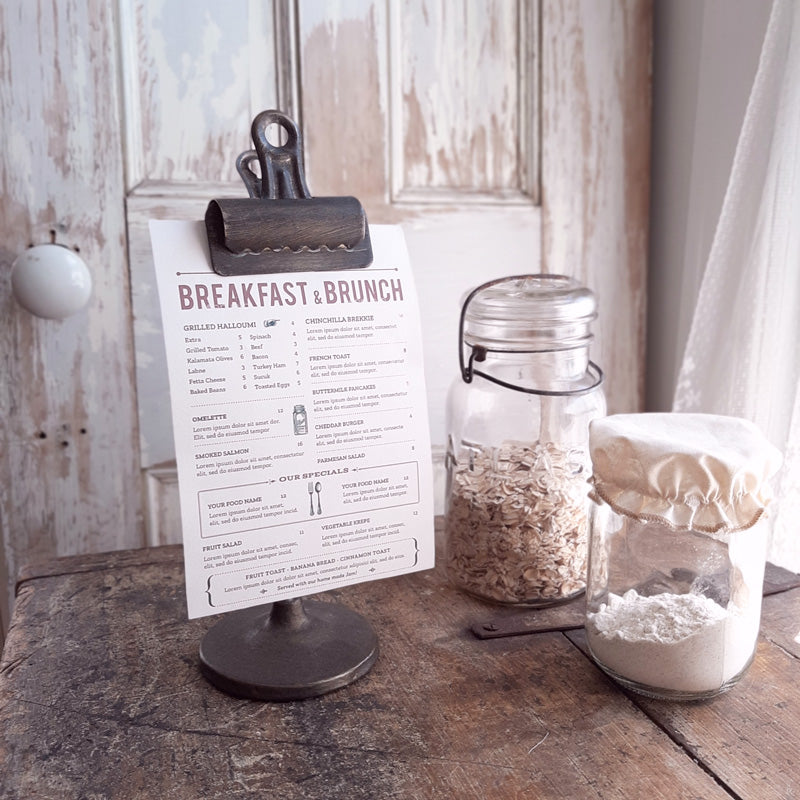 Vintage Style Bookkeepers Clip on Stand