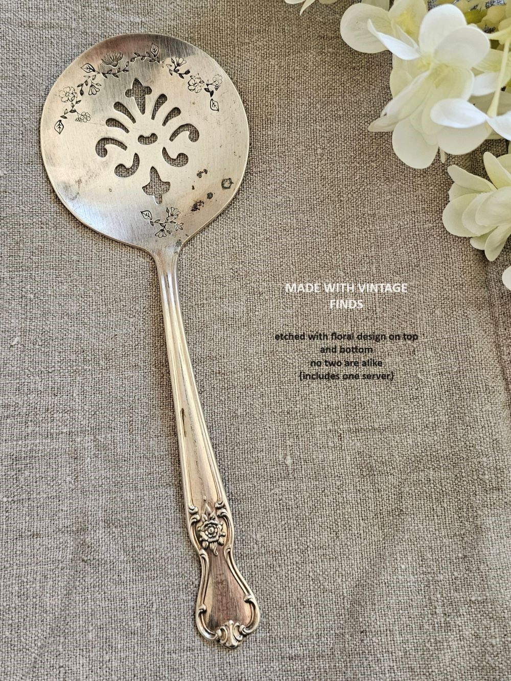 Vintage Tomato Server with Floral Design
