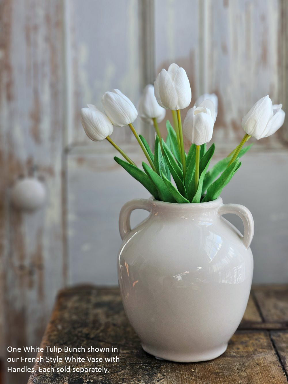 White Tulip Bunch