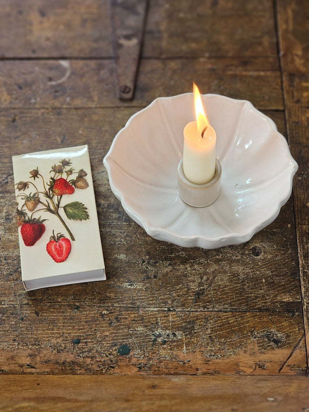 Vintage Strawberry Design Match Box, Set of Two