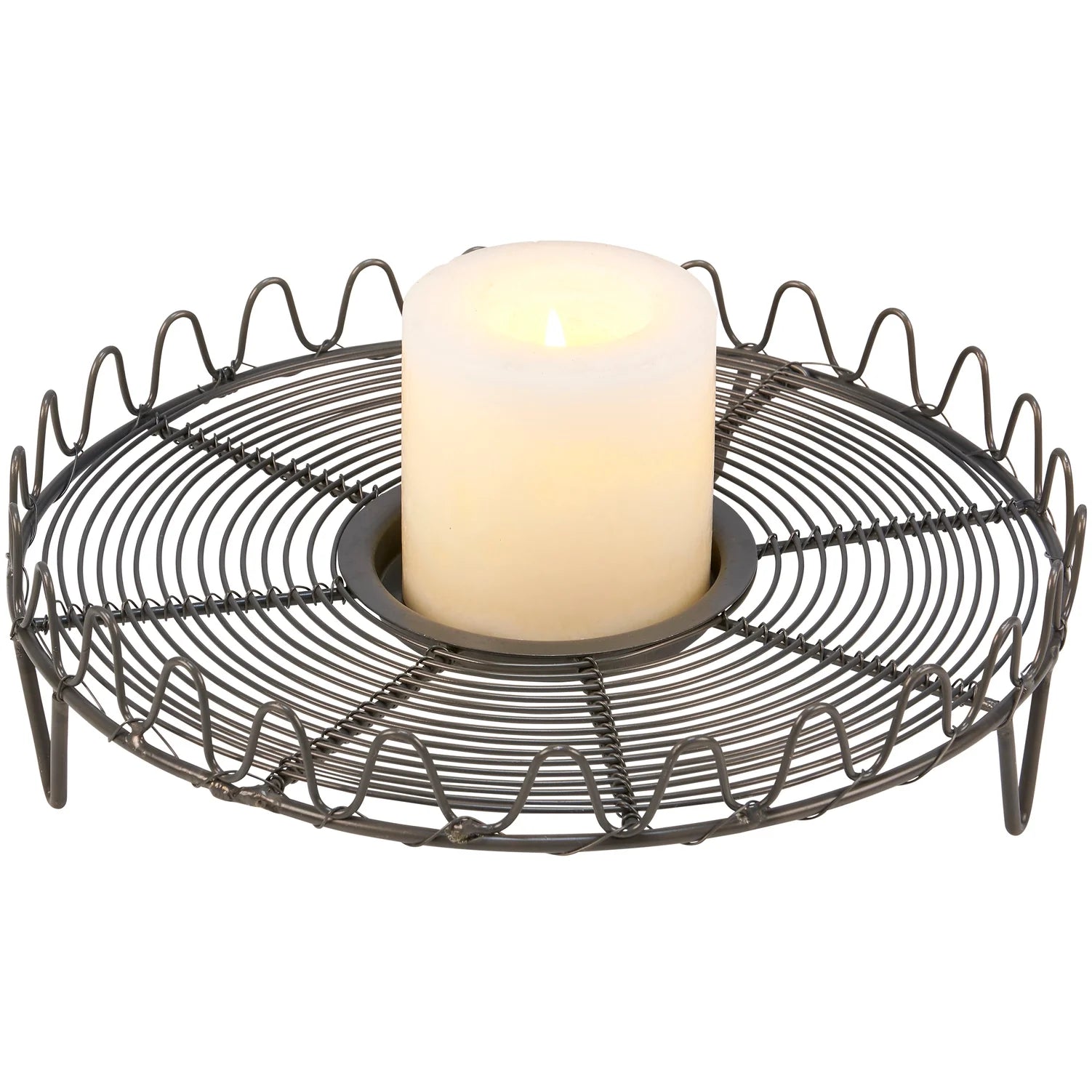 French Wire Trivet Style Candle Holder