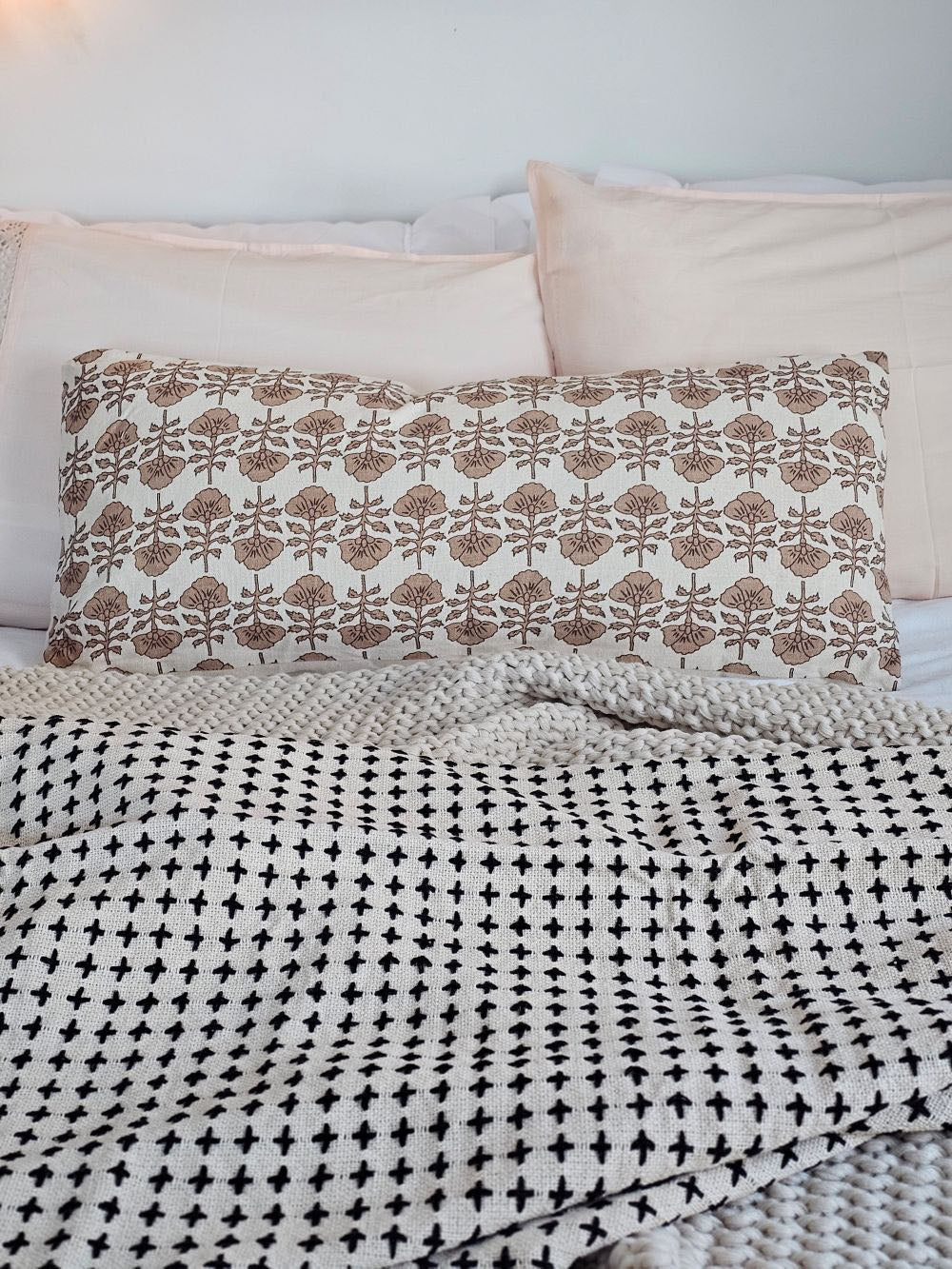 Camille Floral Bolster Pillow
