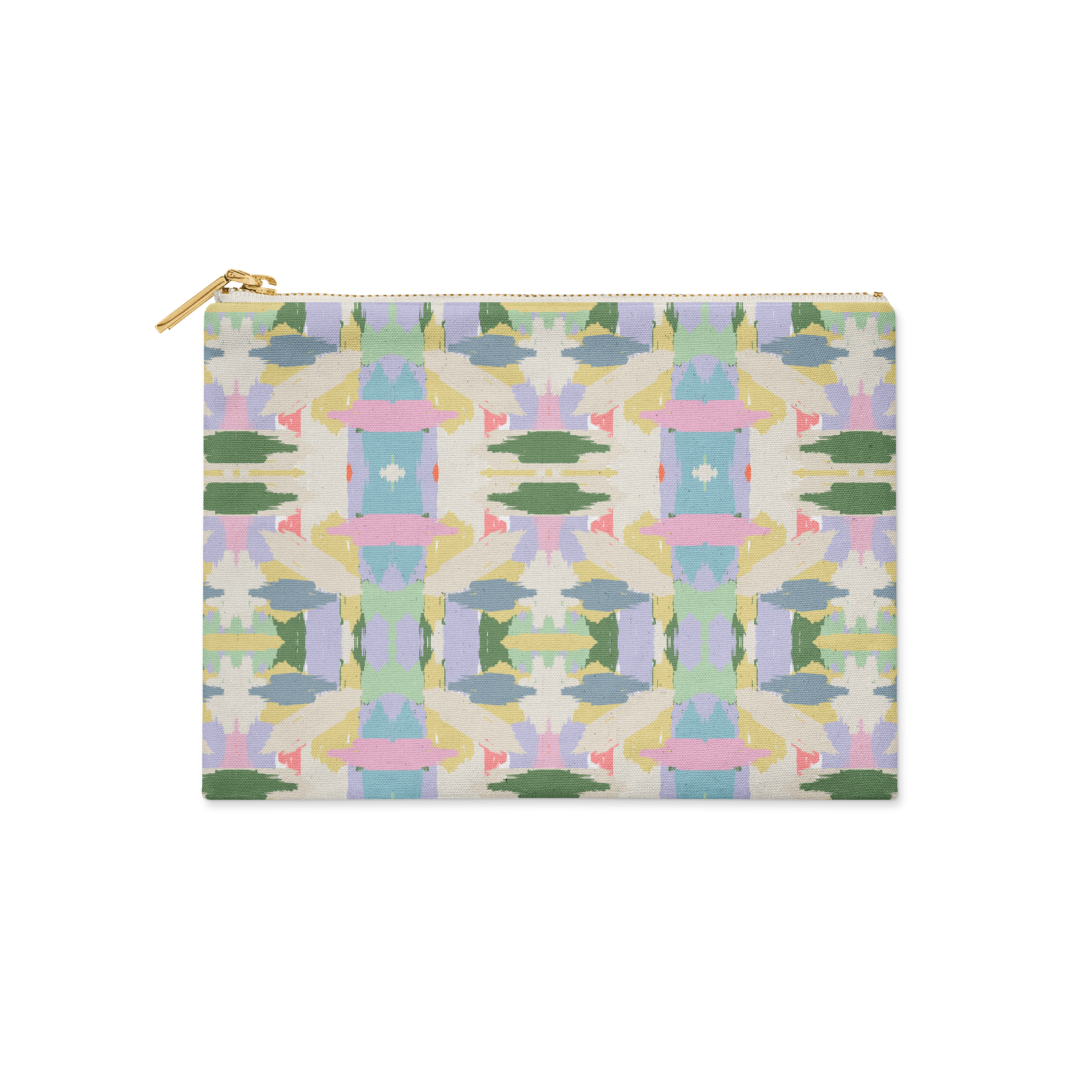 Single Initial - Small Flat Zip Pouch Mila Lilac - New!