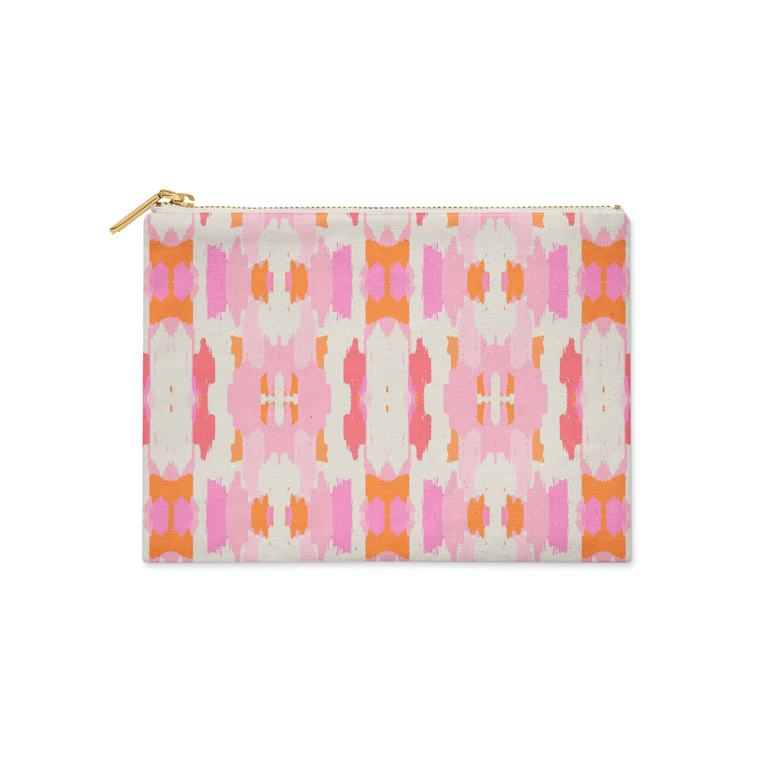 Single Initial - Small Flat Zip Pouch Mitzy Pink - New!