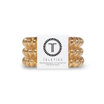 Teleties Large Ponytail Holder - Good As  Gold
