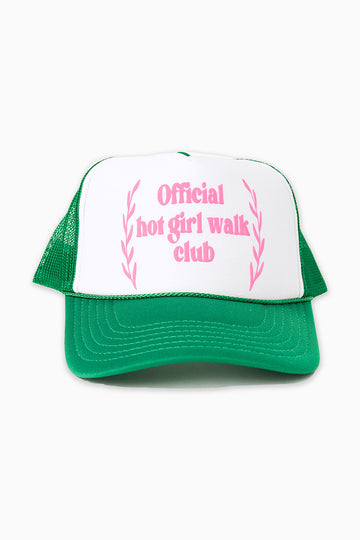 Hot Girl Walk Trucker Hat - Green