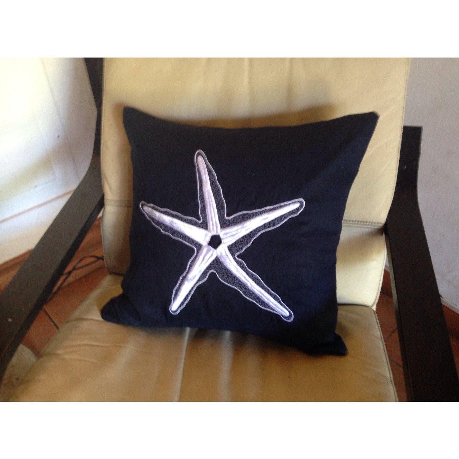 Beach Home Decor, Starfish Coastal Pillows