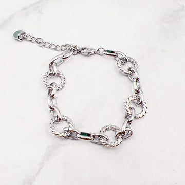 Circle Chain Bracelet Silver