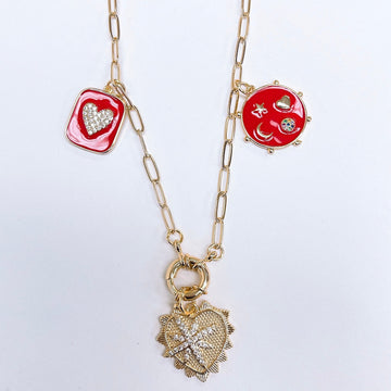 Ava Red Necklace Necklace