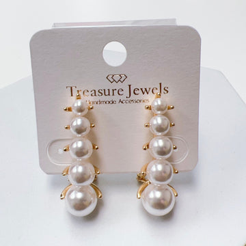 Pearl Crawler Earrings