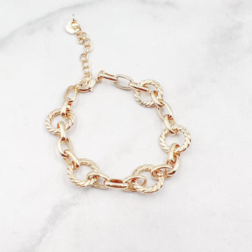 Circle Chain Bracelet Gold
