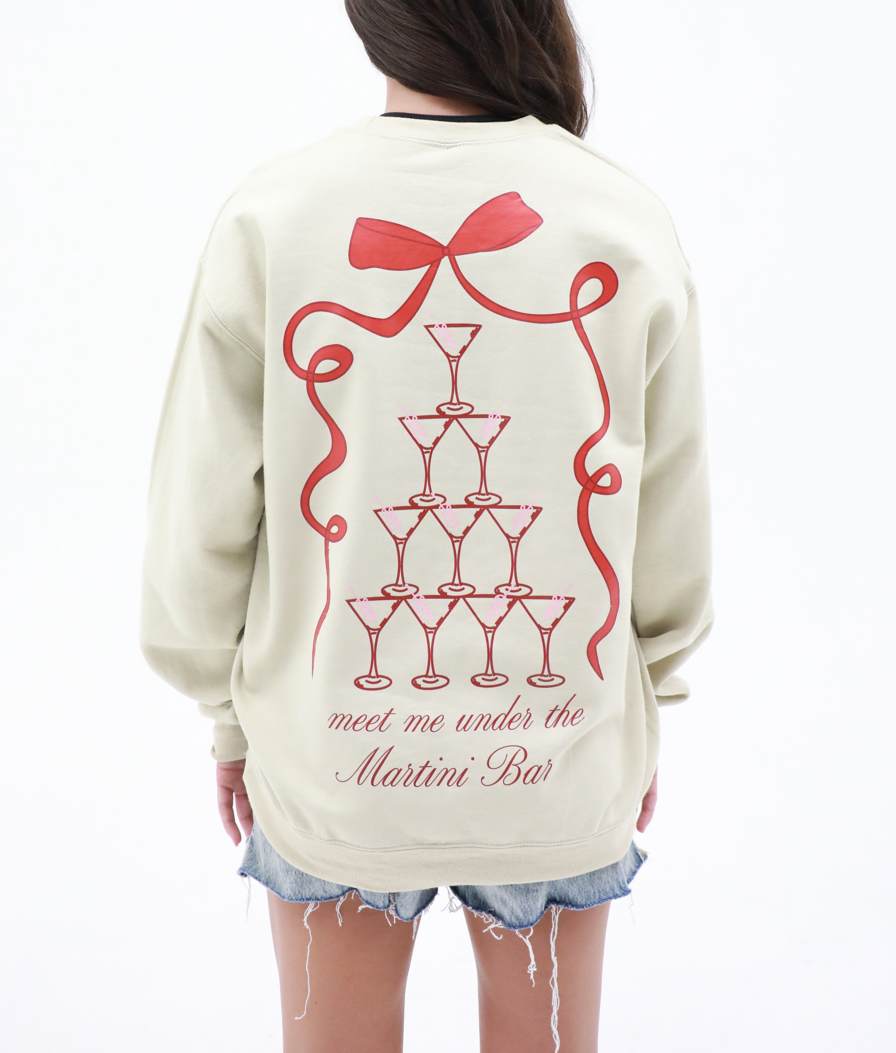 Merry Crewneck Sweatshirt - Martini Bar